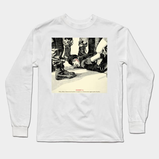 Against Police Brutality Long Sleeve T-Shirt by Ronicup